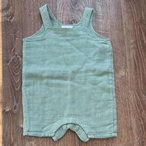 Angel Dear Sage Green Baby Romper